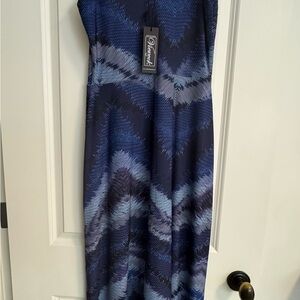 Draper's & Damon's Blue Patterned Dress